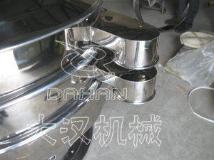 不銹鋼振動篩分機(jī)出料口
